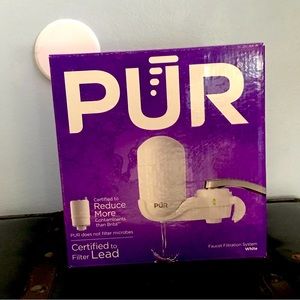 PUR Faucet Mount Water Filtration System, White, PFM150W